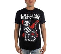 Men's Falling in Reverse X Ray Kitten Fashion T Shirt 100% Cotton T Shirt for Men Punk Tops Black 3XL