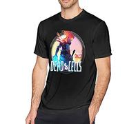 Mens Fashion Dead Cells T-Shirt Black Manches Courtes(Large)