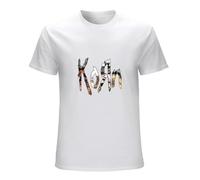 Mens Fashion Korn T-Shirt Tee White XXL