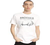 Men's Fashion Mens Summer Printed Brother May I Have Some Oats Men Funny T Shirt T-Shirts White L