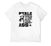 Men's Fashion Merle Haggard Okie from Muskogee Pancho &Amp and Lefty Outlaw Country Music O-Neck T-Shirts White L