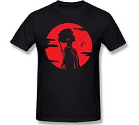 Men's Fashion Shirt Sam-Urai Cham-Ploo Short Sleeve T Shirt T-Shirts à Manches Courtes(Large)