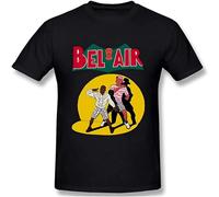 Men's Fashion Shirt The Fresh Prince of Bel-Air Short Sleeve T Shirt Black 3XL