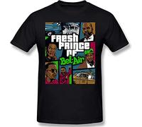 Men's Fashion Shirt The Fresh Prince of Bel-Air Short Sleeve T Shirt T-Shirts à Manches Courtes(Large)