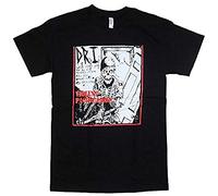 Men's Fashion Short Sleeve Round Neck Dri Dirty Rotten Imbeciles Shirt Black XL