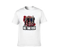 Men's Fashion T Shirts Big Time Rush Pure Cotton is More Hygroscopic White S