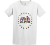 Men's Fashion T Shirts Fania All Stars Salsa Latin Record Pure Cotton is More Hygroscopic White Manches Courtes(X-Large)
