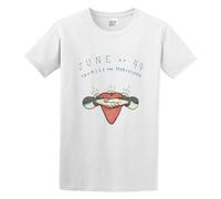 Men's Fashion T Shirts June of 44 Tropics Meridians Men's Short Sleeve T Shirt Button Closure White M