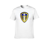 Men's Fashion T Shirts Leeds United Association Football Club Cool and Breathable White XL