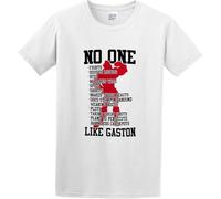 Men's Fashion T Shirts No One Like Gaston Button Closure White Manches Courtes(Medium)