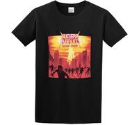 Men's Fashion T Shirts Nuclear Assault Game Over '86 Trash Metal Band Comfortable Fabrics to accompany You All Summer Black Manches Courtes(Large)