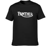 Men's Fashion T Shirts Panther Motorcycles Motorbike Biker Classic Style Black Manches Courtes(Medium)