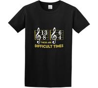 Men's Fashion T Shirts Ryan Ames These are Difficult Times Music Lover Gifts Soft and Light Black Manches Courtes(3X-Large)