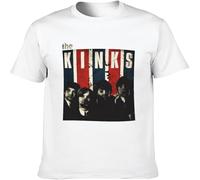 Men's Fashion T Shirts The Kinks Rock Pop Retro Soft and Light O Neck Tee White L