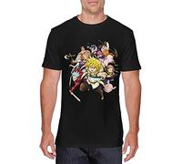 Mens Fashion The Seven Deadly Sins T-Shirt T-Shirts à Manches Courtes(Medium)