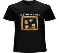 Men's Feel Soft Vintage System of A Down 9039s T-Shirt Dimensions Below One of One SOAD Tee Black M
