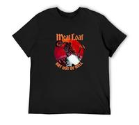 Men's Fenji New Limited Meat Loaf Bat Out of Hell T-Shirt Black S