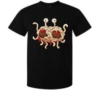 Men's Flying Spaghetti Monster Colorful Art (Woman's Available) T Shirt T-Shirts Black XL