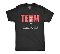 Mens Found The I in Team Thirt Funnyarcasticpelling Joke Tee for GuysBlackXX-Large