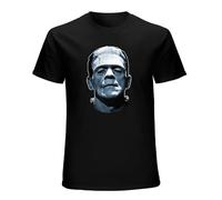 Mens Frankenstein T-Shirt Boris Karloff Monster Vintage Horror Goth Halloween Tee Black XXXL