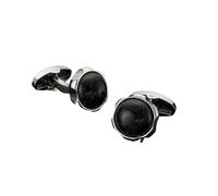 Men's French Shirt Cufflinks High-end Round Shell Cat's Eye Stone Redwood Cuffs(545)