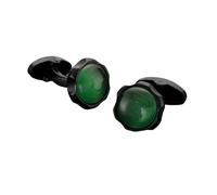 Men's French Shirt Cufflinks High-end Round Shell Cat's Eye Stone Redwood Cuffs(550)