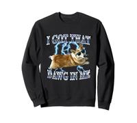 Mens Funny Heavy Metal Got That Dawg in Me Corgi Dog Lover Sweatshirt