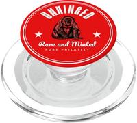 Mens Funny Pun Unhinged Rare Mint Philately Stamp Collectors PopSockets PopGrip pour MagSafe