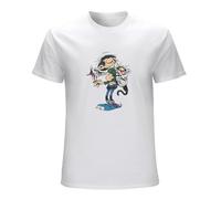 Men's Gaston Lagaffe Comics 100% Cotton S The Twins of Gambler Personalize Homme Funny Clothing T-Shirts White S