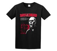 Men's George Romero'S Day of The Dead Horror Movie Graphic Top Printed Tee Shirt Mens T-Shirts Black XL