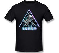 Men's Ghost in The Shell Round Neck T-Shirt Classic Casual Short Sleeve Tee Workout Sports Black XL