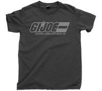 Men's Gi Joe T Shirt Kicking Cobra Ass Since 82 Commander Snake Eyes Storm Shadow Tee Black M