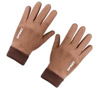 Men's Gloves with Fingertips Design for Winter Sports Hiking Men's Winter Gloves Touchable Screen Compatible