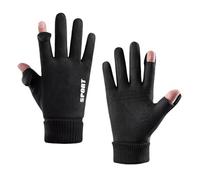Men's Gloves with Fingertips Design for Winter Sports Hiking Men's Winter Gloves Touchable Screen Compatible