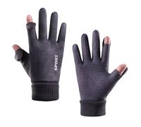 Men's Gloves with Fingertips Design for Winter Sports Hiking Men's Winter Gloves Touchable Screen Compatible