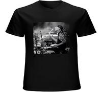 Men's God Save Me Travis Barker T Shirt Casual Retro Comfortable Vintage Gift Tees Black XXL