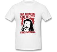Men's Gogol Bordello Band T Shirt Fashion Spring Summer Casual Short Sleeve O Neck White XXL