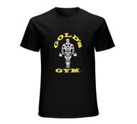 Mens Golds Gym Muscle Joe Tee 100% Cotton Short Sleeve T-Shirt Black L