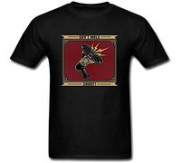 Men's Gov't Mule Short Cotton T Shirt Short Sleeve Round Neck Clothing Black 3XL