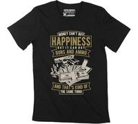 Men's Graphic T-Shirt Guns and Ammo - Firearm Layant Slogan Short Sleeve Tee-Shirt Vintage Birthday Gift Novelty Tshir(Medium)