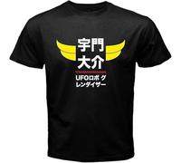 Men's Grendizer G2 Anime Japan Robot Series Classic T-Shirt Black Basic Tee Manches Courtes(Large)