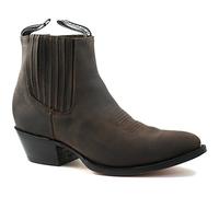 MENS GRINDERS MAVERICK BROWN LEATHER WESTERN ANKLE COWBOY BOOTS-UK 11 (EU 45)