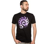 Men's Habo Line Starcraft II Zerg Silhouette Short Sleeve Tee Shirt T-Shirts Black L