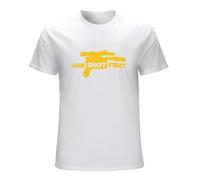 Men's Han Shot Firsts Men Short Sleeve Funny Cotton Man Fashion Movie Shubuzhi Top Tees T-Shirts White XL