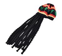 Men's Hat & Dreadlocks - Black Dreadlock Wig with Hat | Costume Accessories for Halloween, Festivals & Cosplay | Stylish Wig for Party & Event Fun