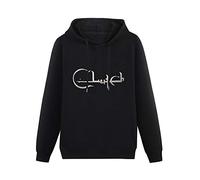 Men's Heavyweight Hooded Clutch Band Long Sleeve Sweatshirts Black M