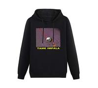 Men's Heavyweight Hooded Tame Impala V7 Psycho Poster Long Sleeve Sweatshirts Black L