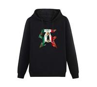 Men's Heavyweight Hooded WBC Boxer Canelo Alvarez Logo Long Sleeve Sweatshirts Black 3XL