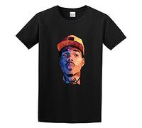 Men's Herren'S Chance The Rapper Funny Art T-Shirts Black XL