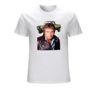 Men's High End T-Shirt Colt Seavers Lee Majors The Fall Guy Adult White XL